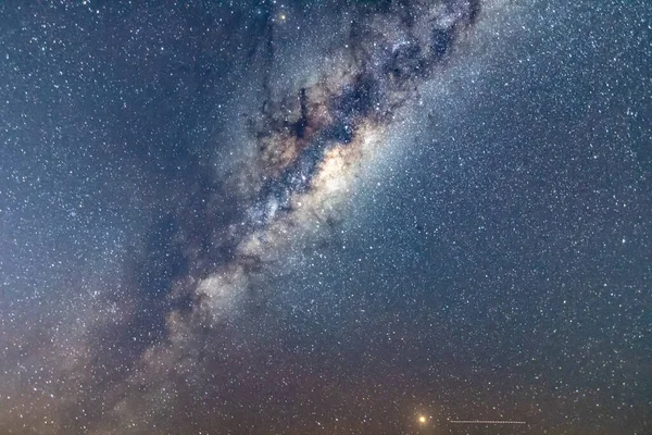 Céu Noturno Láctea Com Céu Cheio Estrelas — Fotografia de Stock