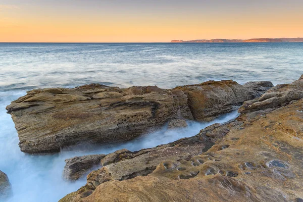 Capturando Amanecer Desde Putty Beach Parque Nacional Bouddi Costa Central — Foto de Stock