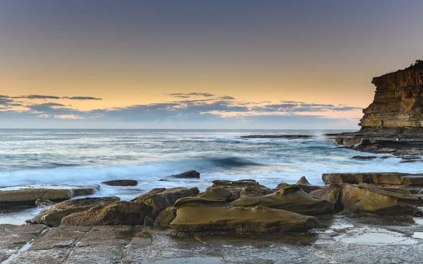 Capturando Amanecer Desde Skillion Terrigal Costa Central Nsw Australia — Foto de Stock