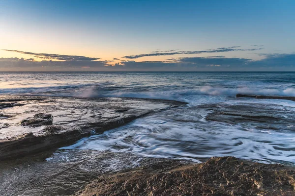 Capturando Amanecer Desde Skillion Terrigal Costa Central Nsw Australia — Foto de Stock