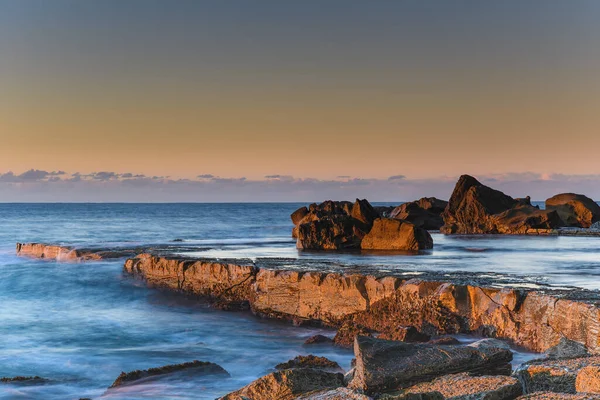 Przechwytywanie Wschodu Słońca Forresters Beach Central Coast Nsw Australia — Zdjęcie stockowe