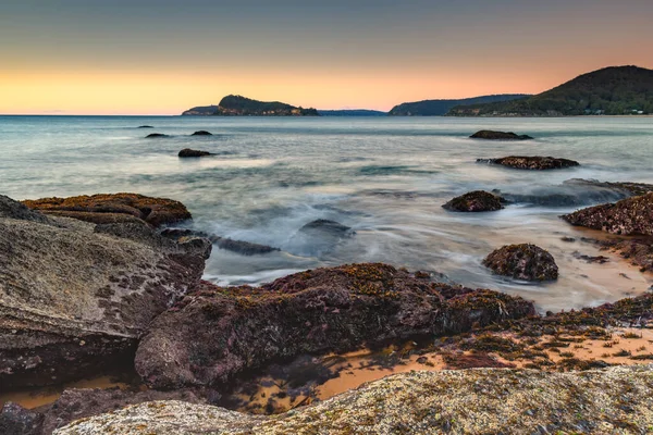 Capturing Sunrise North Pearl Beach Central Coast Nsw Australia — Stock Photo, Image