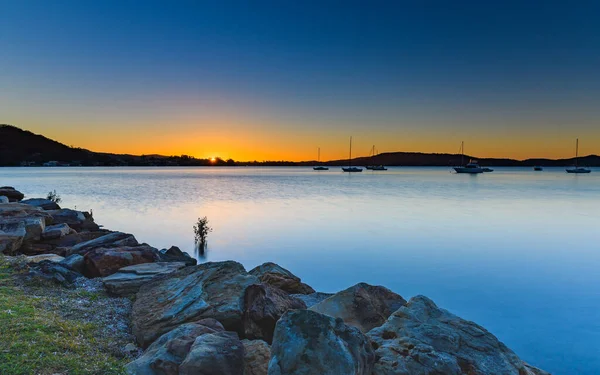 Capturando Amanecer Desde Koolewong Waterfront Costa Central Nsw Australia — Foto de Stock