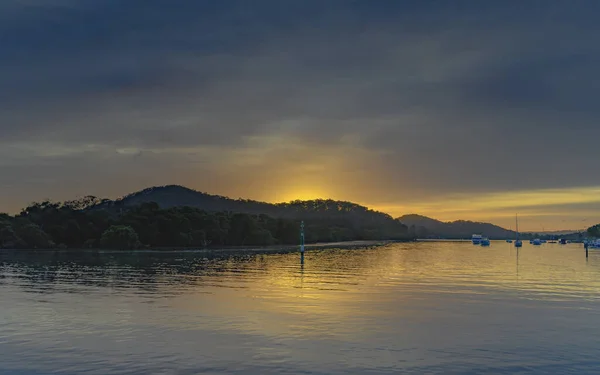 Sunrise Waterscape Bay Woy Woy Waterfront Central Coast Nsw Australia — 图库照片