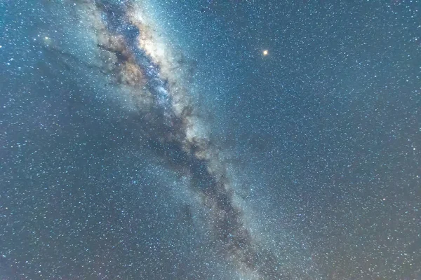 Voie Lactée Mars Ciel Nocturne Porté Sur Une Propriété Rurale — Photo