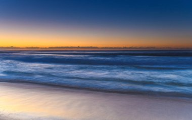Wamberal 'dan gündoğumunu görüntülemek, merkez kıyısı, NSW, Avustralya.