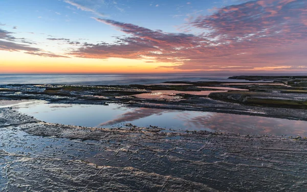 Capturando Amanecer Desde Skillion Terrigal Costa Central Nsw Australia — Foto de Stock