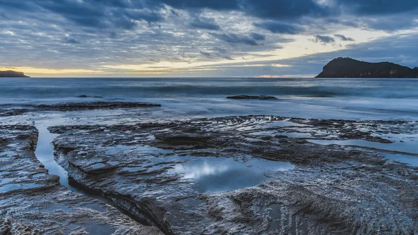 Capturing Sunrise Pearl Beach Central Coast Nsw Australia — Stock Photo, Image