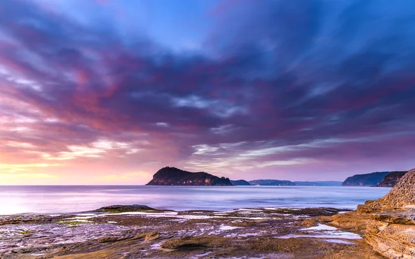 Capturing Sunrise Pearl Beach Central Coast Nsw Australia — Stock Photo, Image