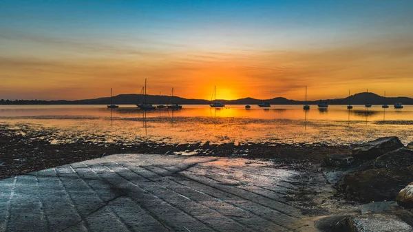 Opname Van Zonsopgang Vanuit Koolewong Foreshore Aan Centrale Kust Nsw — Stockfoto