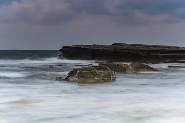 Capturando Amanecer Desde Skillion Terrigal Costa Central Nsw Australia — Foto de Stock