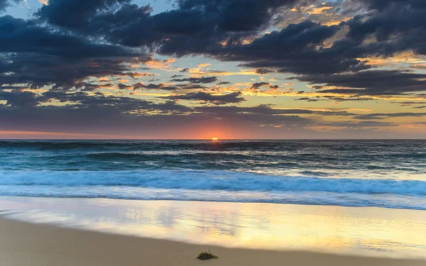 Nuvens Nascer Sol Shelly Beach Costa Central Nsw Austrália — Fotografia de Stock