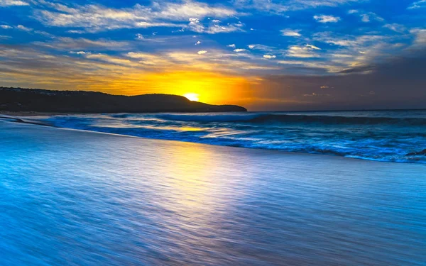 Capturing Sunrise Killcare Beach Central Coast Nsw Australia — Stock Photo, Image