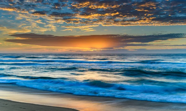 Capturando Amanecer Desde Wamberal Costa Central Nsw Australia — Foto de Stock