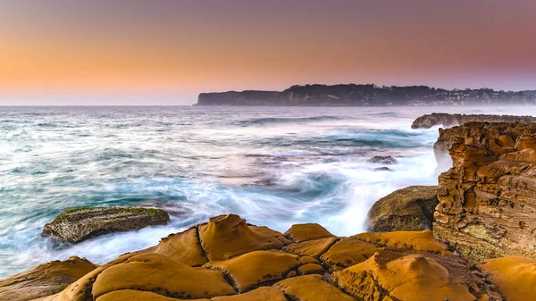 Захват Восхода Солнца Пляжа Норт Авока Центральном Побережье Новый Южный — стоковое фото