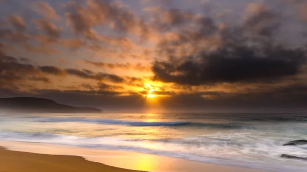 Przechwytywanie Wschodu Słońca Plaży Killcare Central Coast Nsw Australia — Zdjęcie stockowe