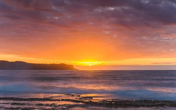 Capturing Sunrise Pearl Beach Central Coast Nsw Australia — Stock Photo, Image