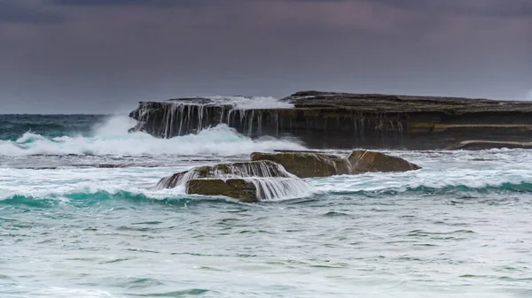 Capturando Amanecer Desde Skillion Terrigal Costa Central Nsw Australia — Foto de Stock