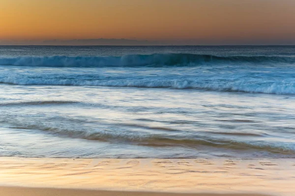 Sunrise Sea Cape Clear Skies Wamberal Central Coast Nsw Australia — Foto Stock