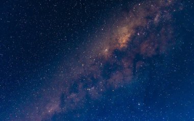 Samanyolu, yıldızlar ve gece gökyüzü Central Coast, NSW, Avustralya 'dan.