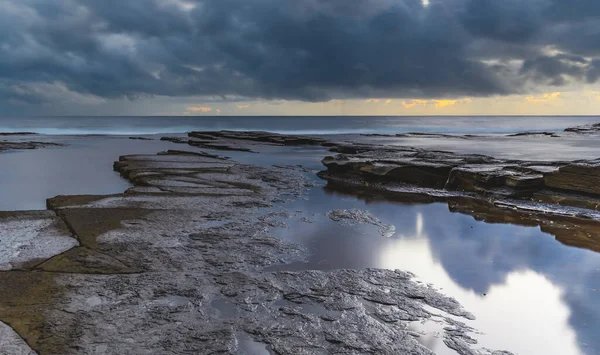 Capturando Amanecer Desde Skillion Terrigal Costa Central Nsw Australia — Foto de Stock