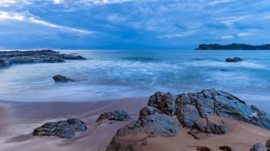 Rocky Down Deniz Burnu Malua Körfezi, Eurobodalla Shire, Yeni Güney Galler, Güney Sahili, Avustralya