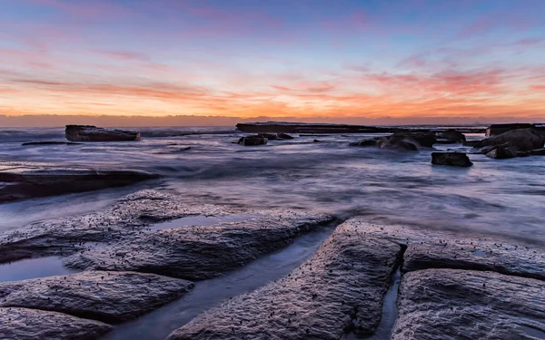 Capturando Amanecer Desde Skillion Terrigal Costa Central Nsw Australia — Foto de Stock