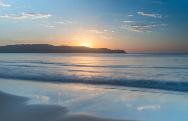Vendo Sol Nascer Umina Beach Central Coast Nsw Austrália — Fotografia de Stock