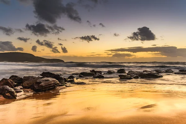 Cloudy Morning Beach Killcare Beach Central Coast Nsw Australia — Stockfoto