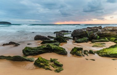 Dawn Seascape Killcare Beach, Killcare, Central Coast, NSW, Avustralya 'da çekildi.