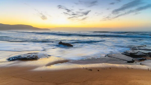 Paisaje Marino Del Amanecer Killcare Beach Costa Central Nsw Australia — Foto de Stock