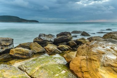 Dawn Seascape Killcare Beach, Killcare, Central Coast, NSW, Avustralya 'da çekildi.