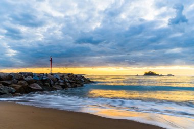 Dawn Seascape Batemans Körfezi, Yeni Güney Galler, Güney Sahili, Avustralya 'da çekildi
