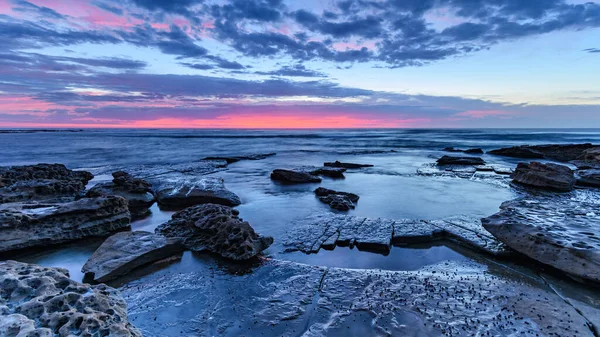 Cabo Mar Del Amanecer Toma Bahía Toowoon Costa Central Nsw — Foto de Stock