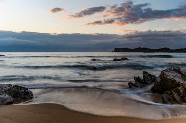 Sunrise Seascape Taken at Malua Bay, Eurobodalla Shire, New South Wales, South Coast, Avustralya