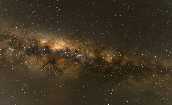 Vía Láctea Cielo Nocturno Con Estrellas — Foto de Stock