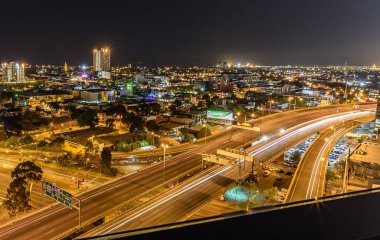 Melbourne City Gecesi. Melbourne, Victoria, Avustralya şehri. 16 Ekim 2017 'de çekildi..