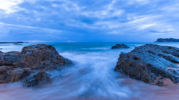 Rocky Seascape Taken Malua Bay Eurobodalla Shire New South Wales — Foto de Stock