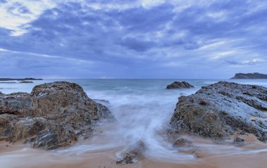 Sunrise Seascape Taken at Malua Bay, Eurobodalla Shire, New South Wales, South Coast, Avustralya