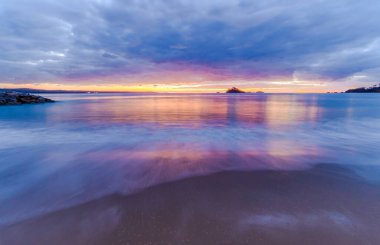 Dawn Seascape Batemans Körfezi, Yeni Güney Galler, Güney Sahili, Avustralya 'da çekildi