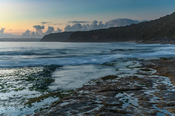 Sunrise Sea Cape Headland Pearl Beach Central Coast Nsw Australia — Foto Stock