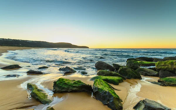 Ξημέρωμα Θαλασσογραφία Στο Killcare Beach Κεντρική Ακτή Nsw Αυστραλία — Φωτογραφία Αρχείου