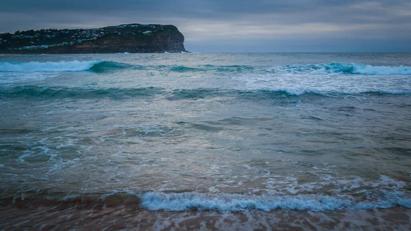 Bedeckter Tagesanbruch Macmasters Beach Central Coast Nsw Australien Auf Der — Stockfoto