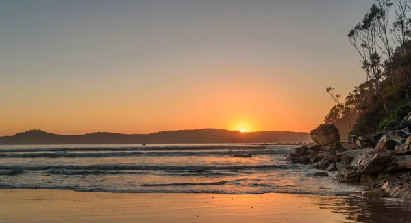 日の出の海の風景Umina Point Umina Nsw Australia — ストック写真