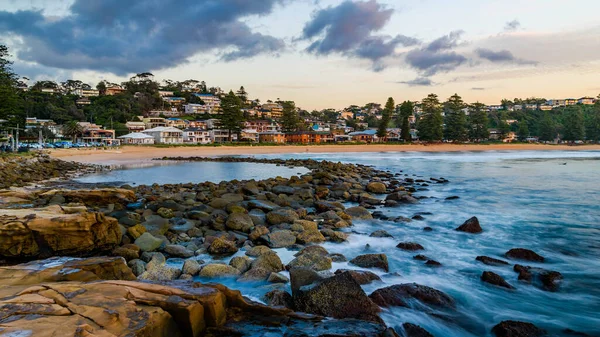 Paisaje Marino Amanecer Avoca Beach Costa Central Nsw Australia — Foto de Stock