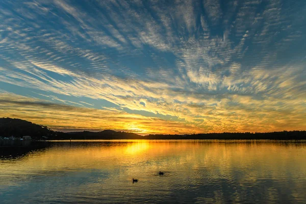 Sunrise Waterscape Reflections Bay Taken Woy Woy Nsw Australia — Stock Photo, Image