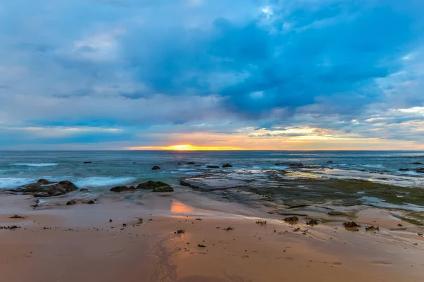 Día Nublado Playa Tomado Newport Beach Sydney Nsw Australia — Foto de Stock