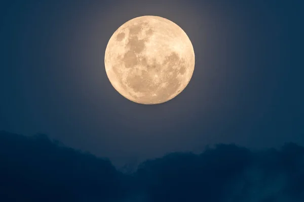 Superlua Subir Beira Mar Woy Woy Nsw Austrália — Fotografia de Stock