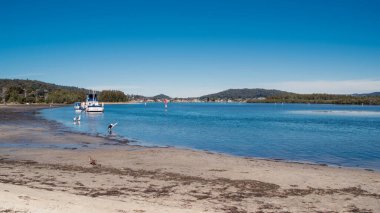 Central Coast, NSW, Avustralya 'daki Davistown' da su manzarası