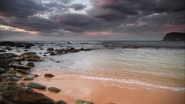 Lugn Sjö Tidig Morgon Seascape — Stockvideo